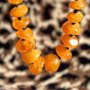 Amber Colored Boho Necklace
